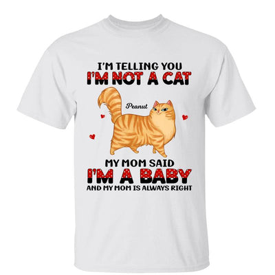 Cartoon Walking Cats Baby Mom Said Polka Dot Pattern Personalized Shirt