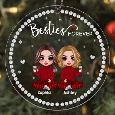 Best Friends Sisters Jewelry Stone Personalized Acrylic Ornament