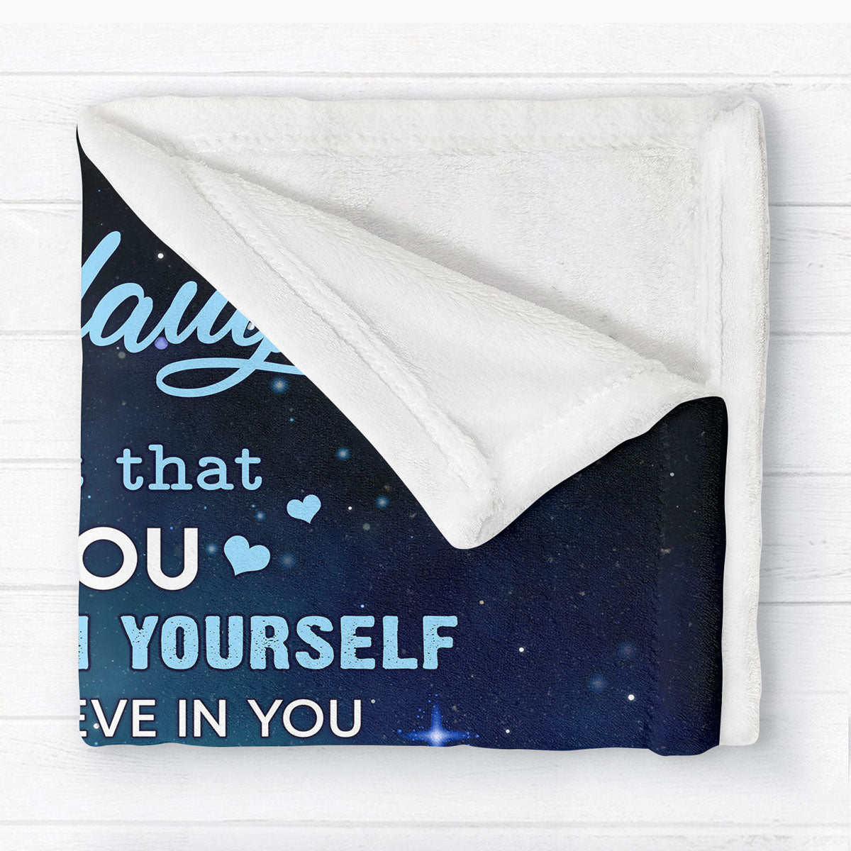 Grandma & Grandkid On Moon To My Granddaughter Grandson Personalized Fleece Blanket