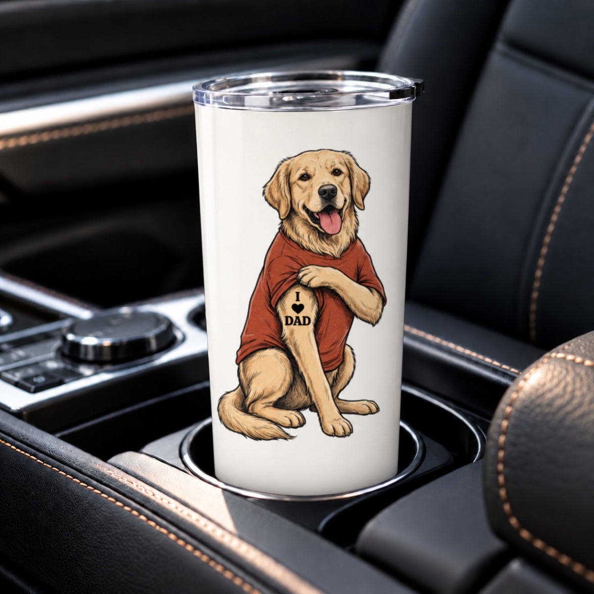 Custom Tattooed Dog Cat Pet from Photo - Personalized Tumbler - Gift for Dog Mom, Dog Dad, Cat Mom, Cat Dad