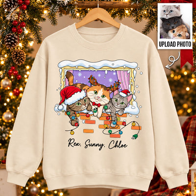 Trending Cute Christmas Cat Dog - Personalized Shirt - Christmas Gift For Cat Lover, Dog Lover