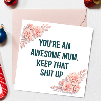 You're an awsome mum. Keep that shit up.