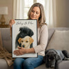 Custom Watercolor Portraits Using Pet Photo Personalized Poster, Gift for Dogs Cats Lovers, Pet Lover Gift