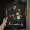 Custom Gothic Family Portrait from Photo Personalized Poster, Halloween Decor