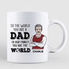 Dad Grandpa You Are The World Personalized Mug