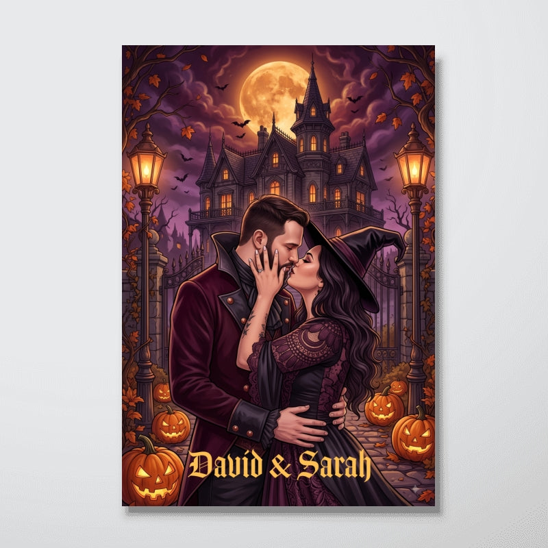 Trending Halloween - Custom Photo - Personalized Poster - Halloween Gift, Halloween Decor For Couple, Family