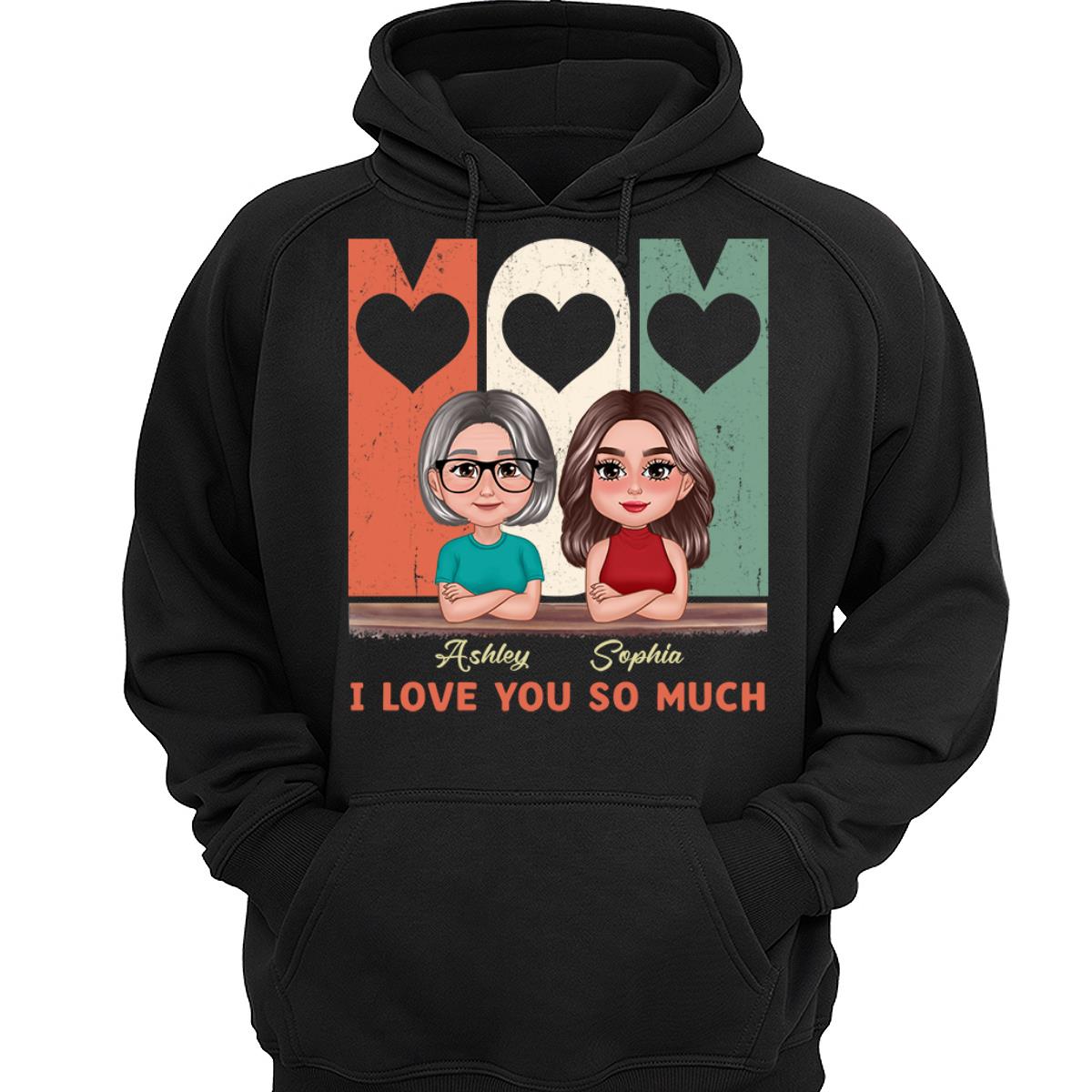 Pretty Doll Mom Daughters Retro Personalized Shirt