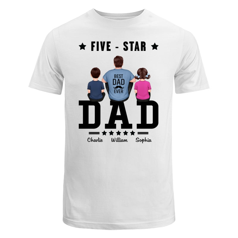 Five Star Dad Father‘s Day Gift Personalized Shirt