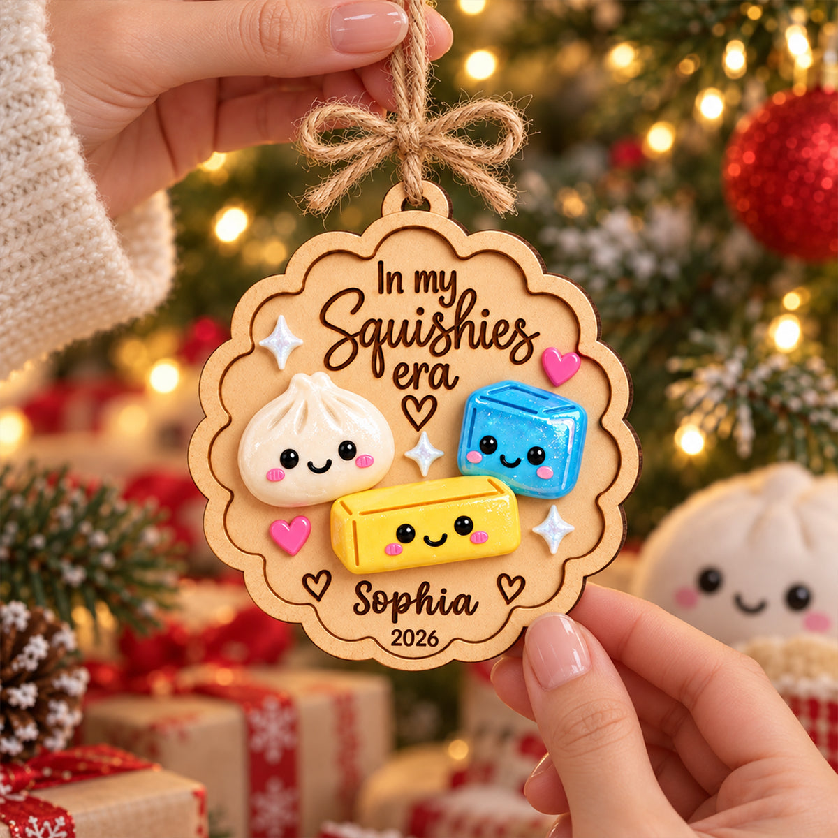 In My Squishy Era - Personalized Wooden Ornament - Christmas Gift for Daughters, Sons, Grandkids