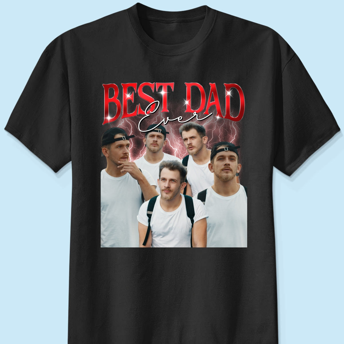 Bootleg Best Dad Ever Photos Insert Personalized Shirt