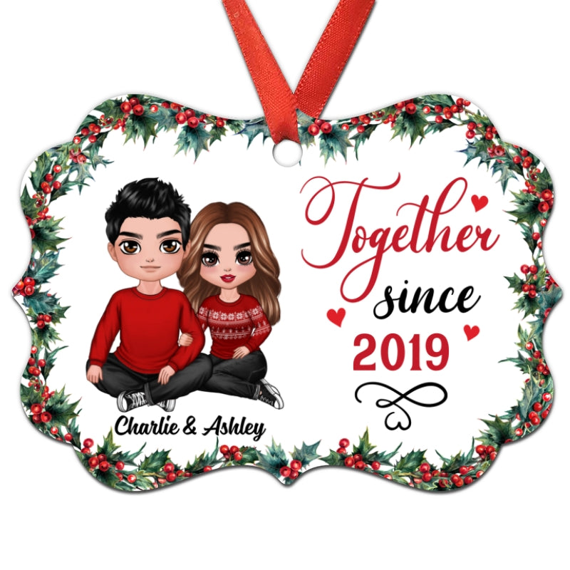 Holly Branch Couple We Got This Personalized Christmas Ornament