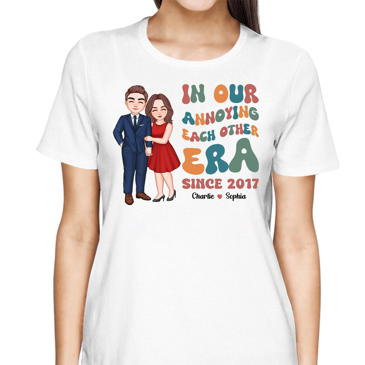 In Our Annoying Each Other Era Funny Couple Personalized Shirt