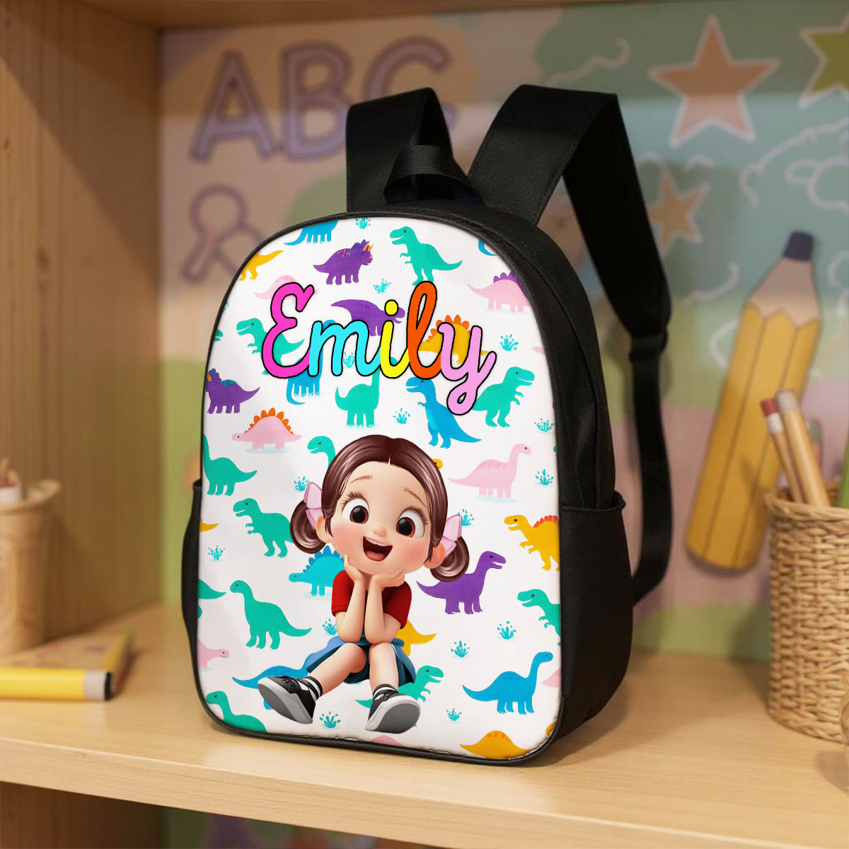 Unicorn, Mermaid, Dinosaur, Space Theme - Personalized Backpack - Back to School Backpack for Kids