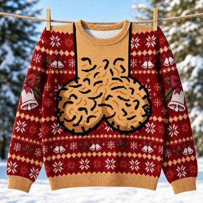 Christmas Funny Design - Personalized Ugly Sweater - Gift For Husband, Wife, Friends
