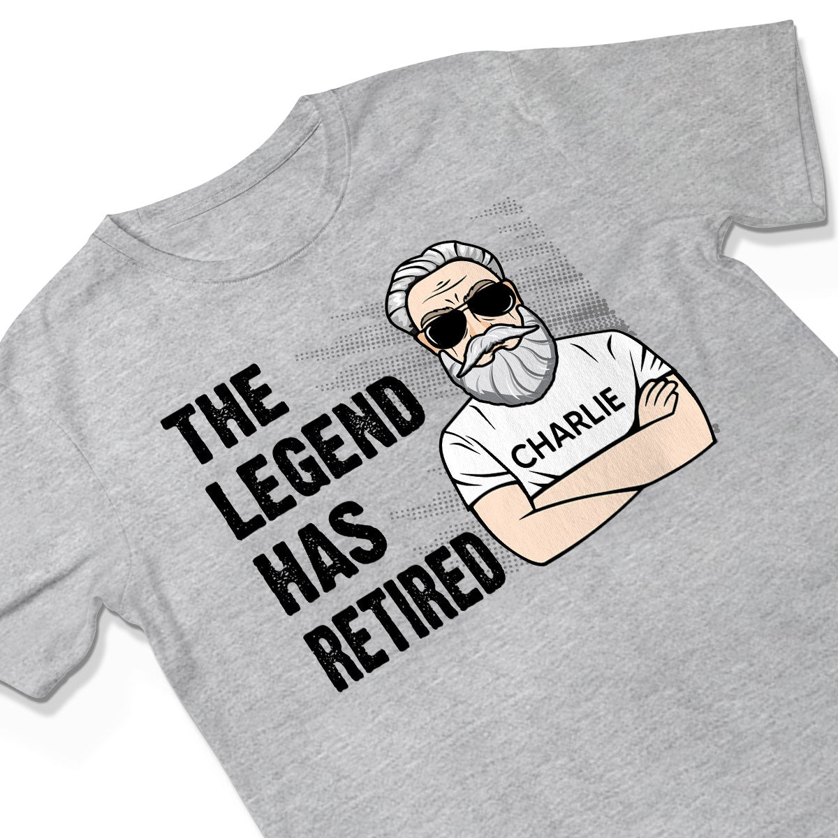 The Legend Has Retired Happy Retirement Gift Personalized Shirt