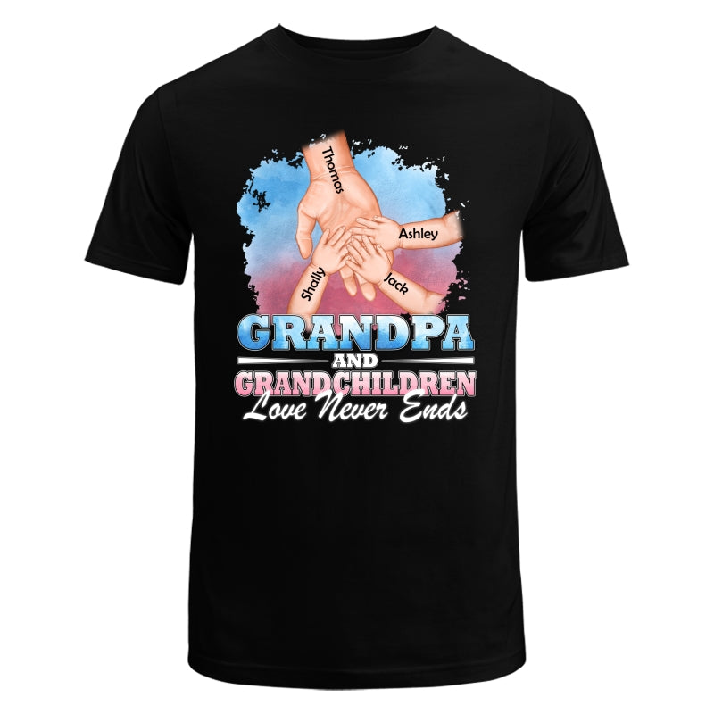 Dad Grandpa Kids Holding Hands Personalized Shirt