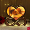 Couple Photo Infinity Love Personalized Custom Shape Photo Light Box