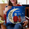 Grandma Grandkids On Moon Personalized Pillow (Insert Included)