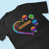 Halloween Grandma Heart Pumpkins Colorful Personalized Shirt