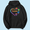 Halloween Grandma Heart Pumpkins Colorful Personalized Shirt