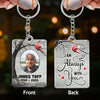 Always With You Memorial Remembrance Keepsake Photo Personalized Acrylic Keychain