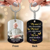 My Mind Still Talks To You Photo Inserted Glow Butterflies Memorial Sympathy Remembrance Keepsake Personalized Acrylic Keychain