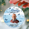 Photo Inserted I Am Always With You Sky Remembrance Memorial Keepsake Christmas Personalized Acrylic Ornament