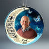 Photo Inserted Butterfly Moon Remembrance Memorial Keepsake Sympathy Gift Christmas Personalized Acrylic Ornament