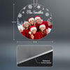 Photo Inserted Snow Background Family Christmas Personalized Acrylic Ornament