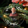 In Our Hearts At Christmas And Forever Memorial Keepsake Personalized Photo Acrylic Ornament