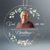 In Our Hearts At Christmas And Forever Memorial Keepsake Personalized Photo Acrylic Ornament