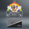 Pet Memorial Keepsake Rainbow Photo Inserted Personalized Acrylic Ornament