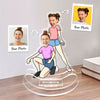 Dynamic Duos Delight Besties Strike a Pose in Style Funny Poses Keepsake Personalized Acrylic Shaking Stand