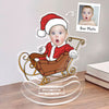 Christmas Baby In Car Christmas Sleigh First Christmas Gift For Baby Personalized Acrylic Shaking Stand