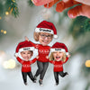 Happy Doll Grandma Grandkids Custom Face Photo Personalized Acrylic Ornament