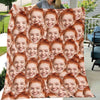 Custom Face Photo Funny Gift Personalized Fleece Blanket