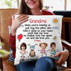 Dear Grandma Funny Stick Kids Custom Face Photo Personalized Pillow