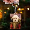 Pet Royal Portrait Custom Dog Cat Portrait Personalized Acrylic Keychain