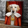 Pet Royal Portrait Custom Dog Cat Portrait Personalized Canvas Print