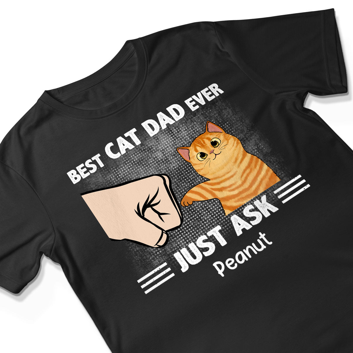Best Cat Dad Ever Cool Gift For Cat Dad Personalized Shirt