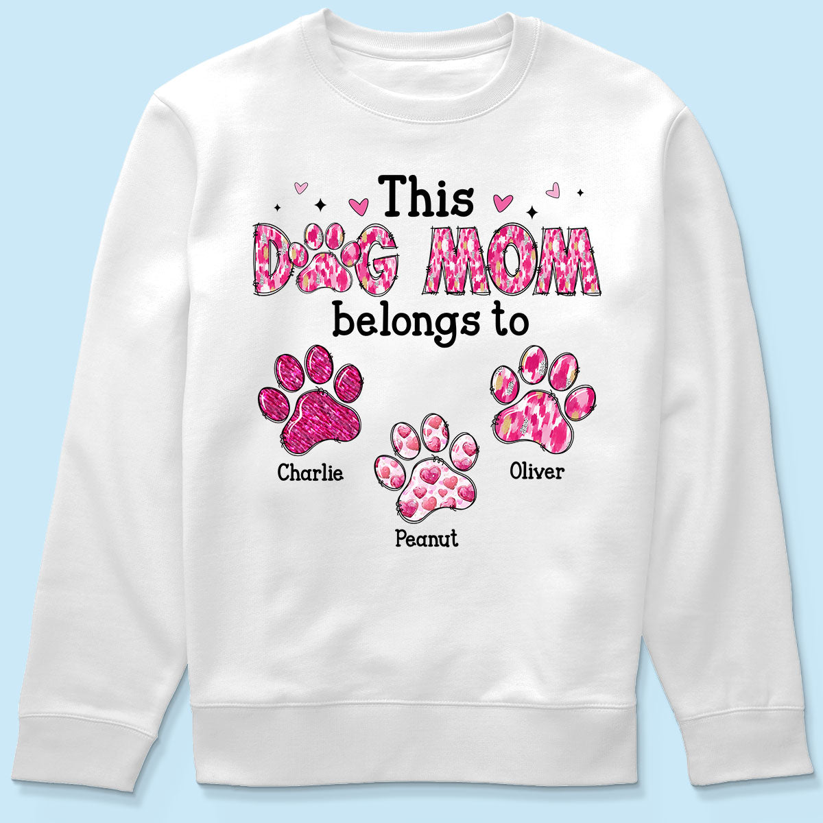This Dog Mom Belongs To Personalized Shirt,  Gift For Dog Lovers, Dog Moms