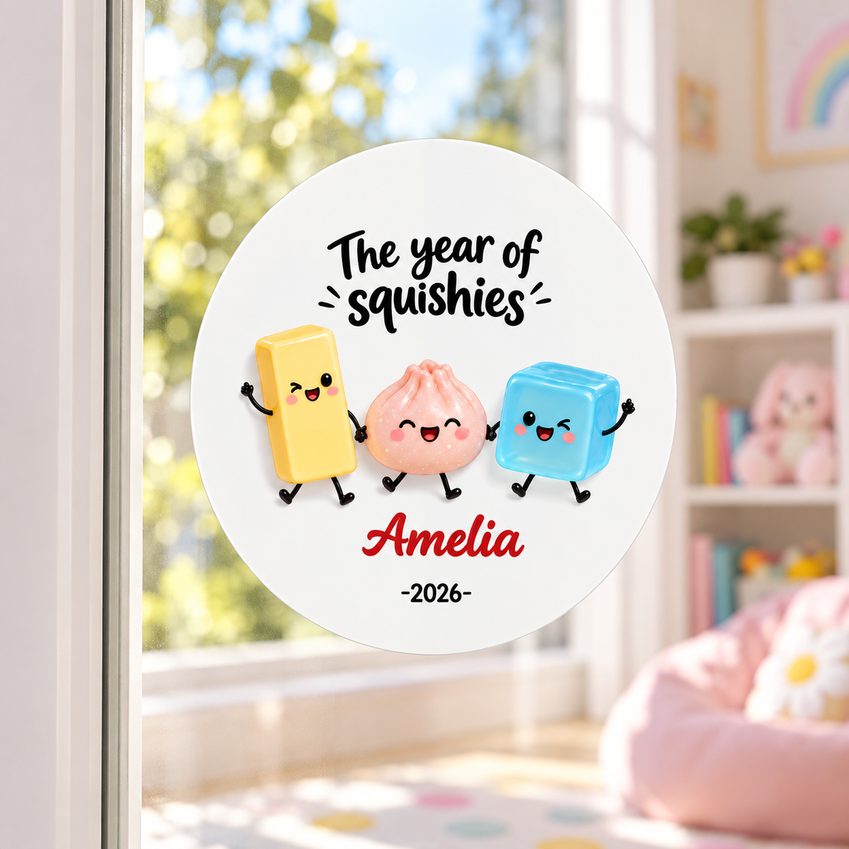 The Year Of Squishies 2D Flat - Personalized Decal