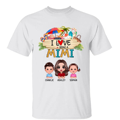 Love Being A Grandma Summer Pattern Personalized Shirt