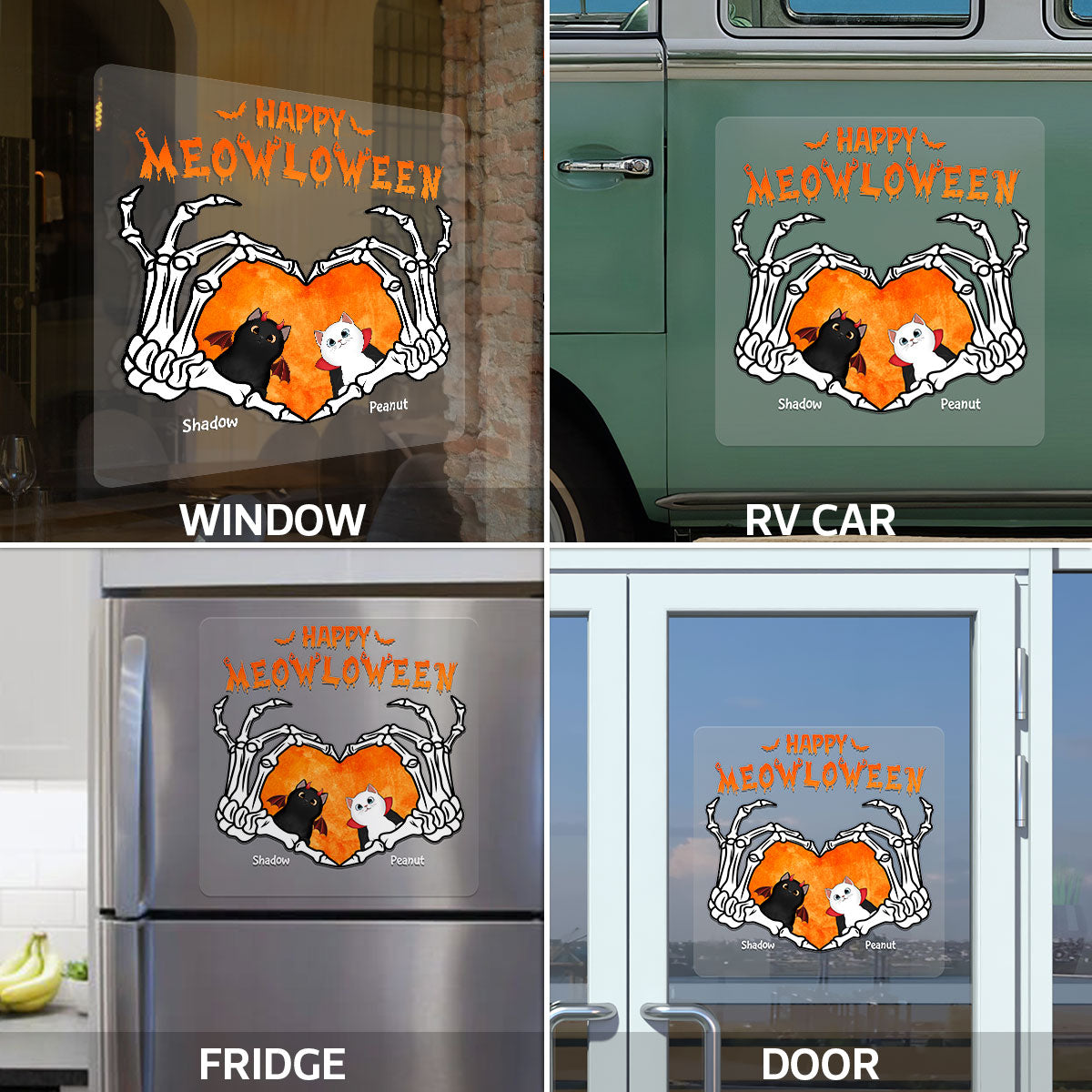 Stay Spooky Cat Lover Halloween Decor Personalized Decal