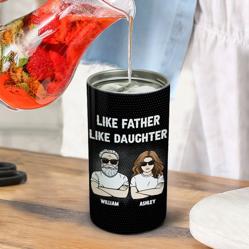 Like Father Like Daughter Personalized 4 In 1 Can Cooler