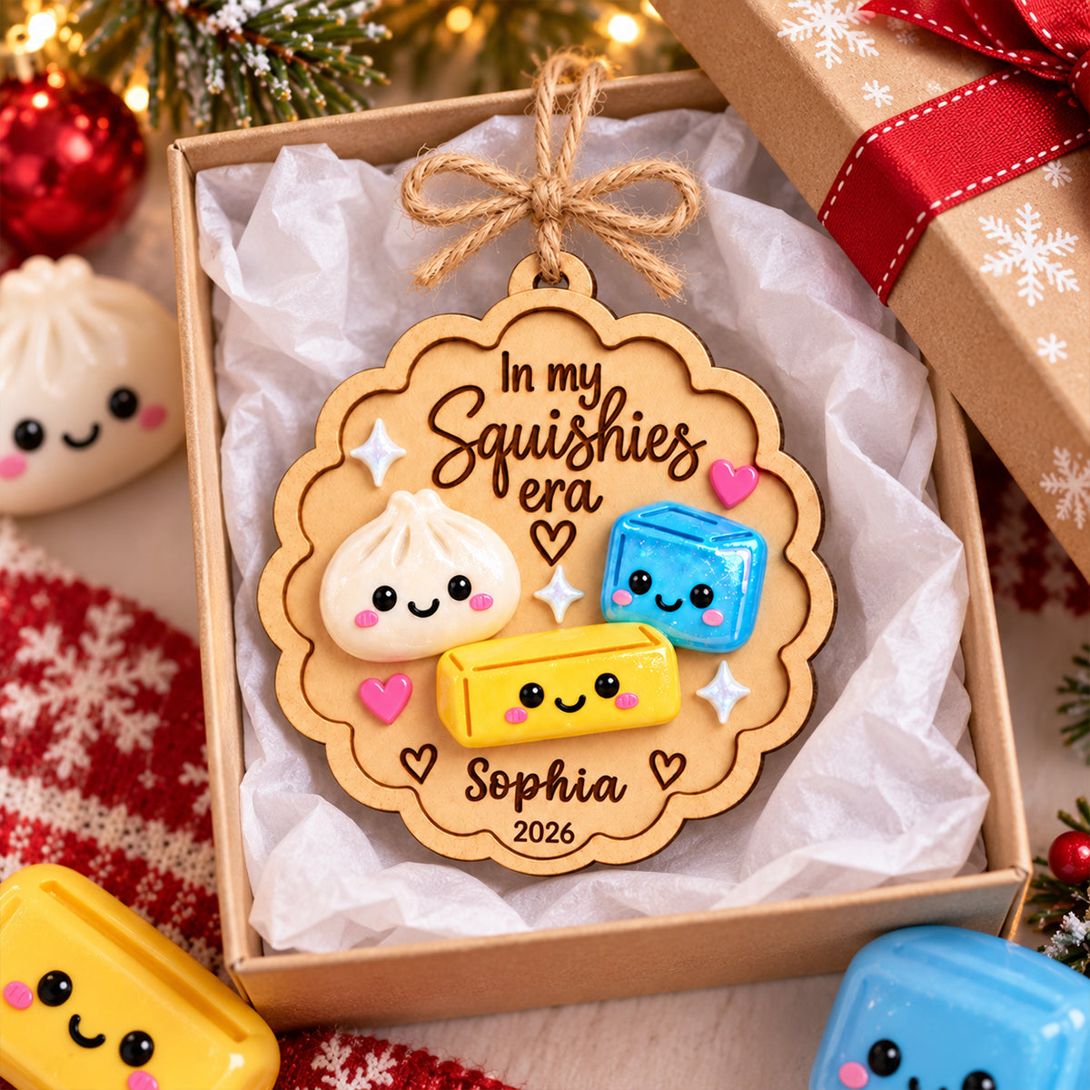 In My Squishy Era - Personalized Wooden Ornament - Christmas Gift for Daughters, Sons, Grandkids