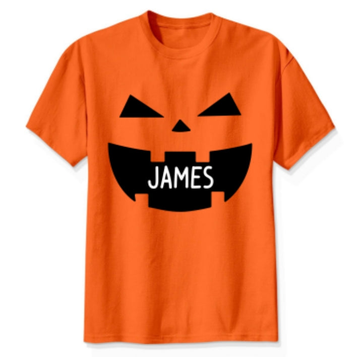 Pumpkin Face Halloween Party Group Costume Personalized Group Matching Shirt For Family, Colleagues, Friends