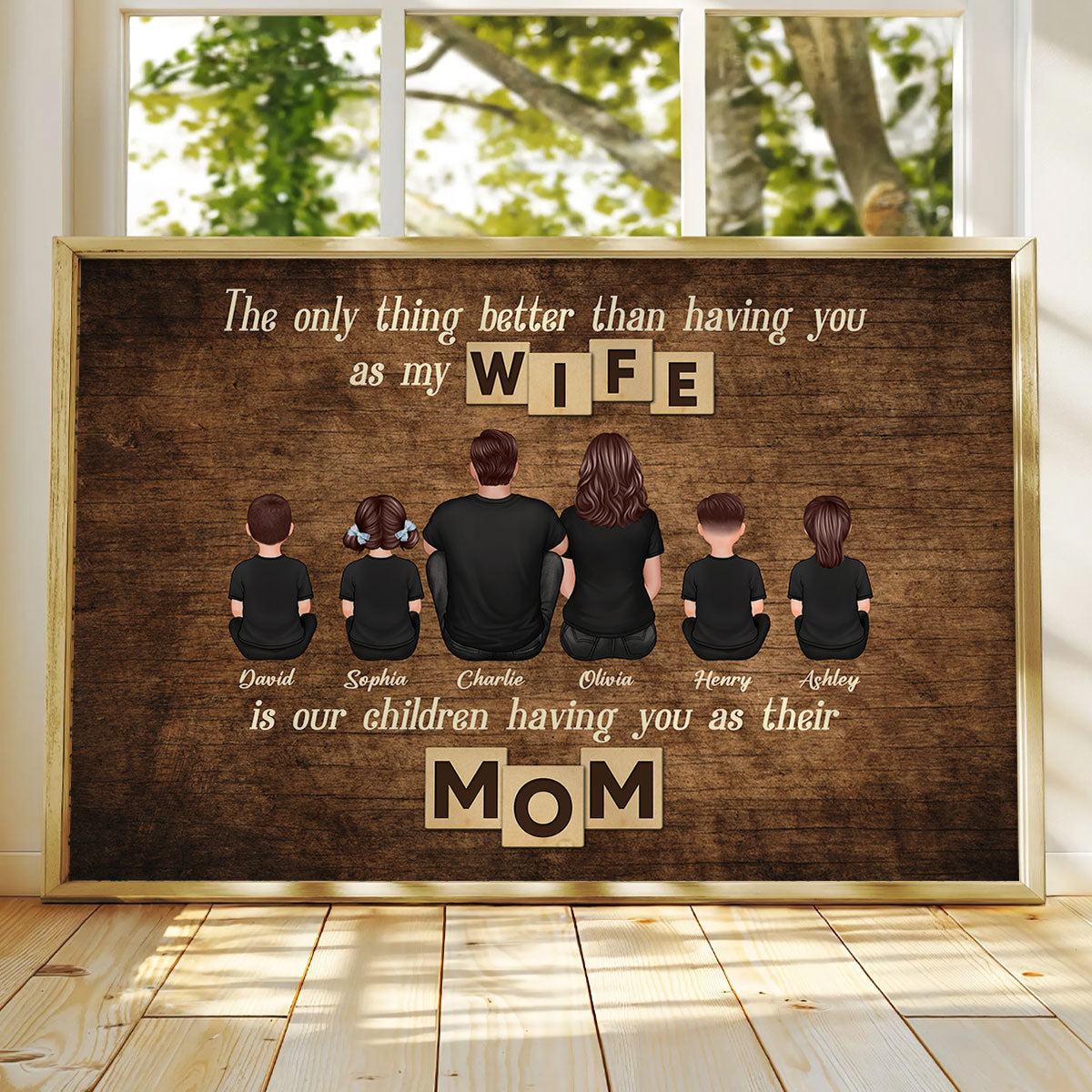 The Only Thing Better Than Being My Wife Personalized Horizontal Poster, Gift For Mom