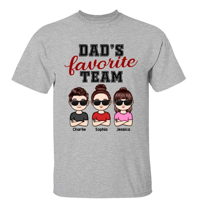 Dad Grandpa Favorite Team Kids Crossed Arm Personalized Shirt