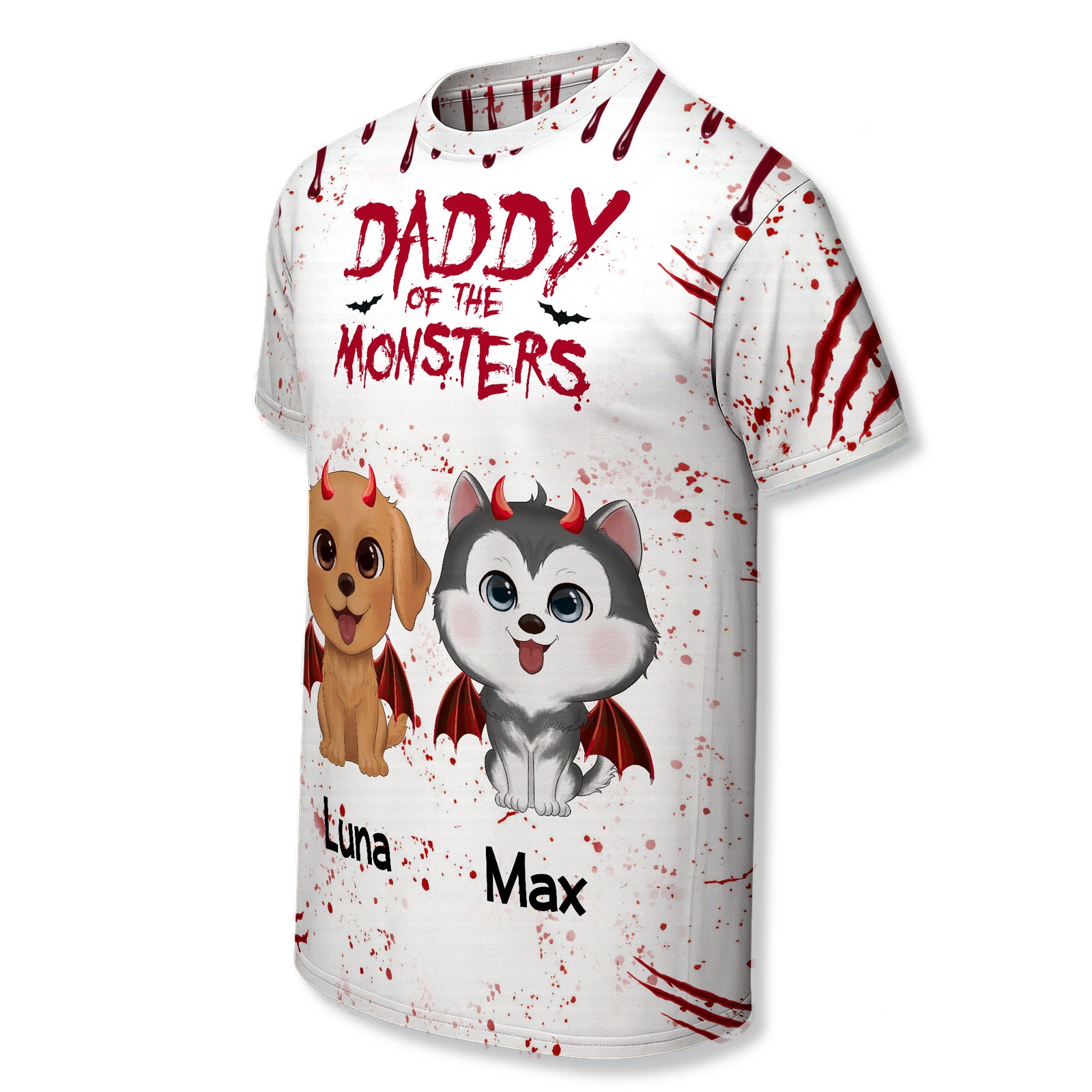 Halloween Mommy Daddy Of The Monsters Dogs Personalized Shirt, Halloween Costume For Dog Lovers, Dog Mom, Dog Dad